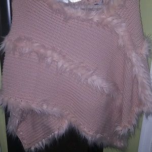 Faux Fur Shaw